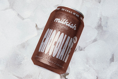 Milkish Chococan brand design branding can can design cpg design drink graphic design icon illustration logo package design packaging vintage