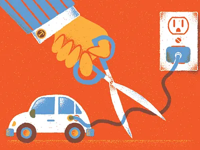 GRID Spring 2025 by James Olstein editorial editorial illustration fuck trump grid illustration james olstein jamesolstein.com sustainibility texture trump vector