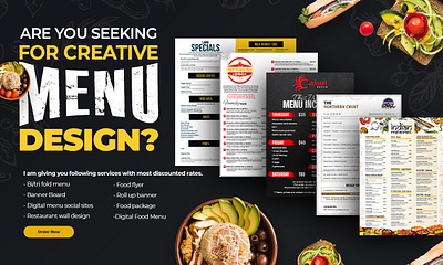 Menu Design creative menu creative menu design creative ui digital menu menu menu design ui web application