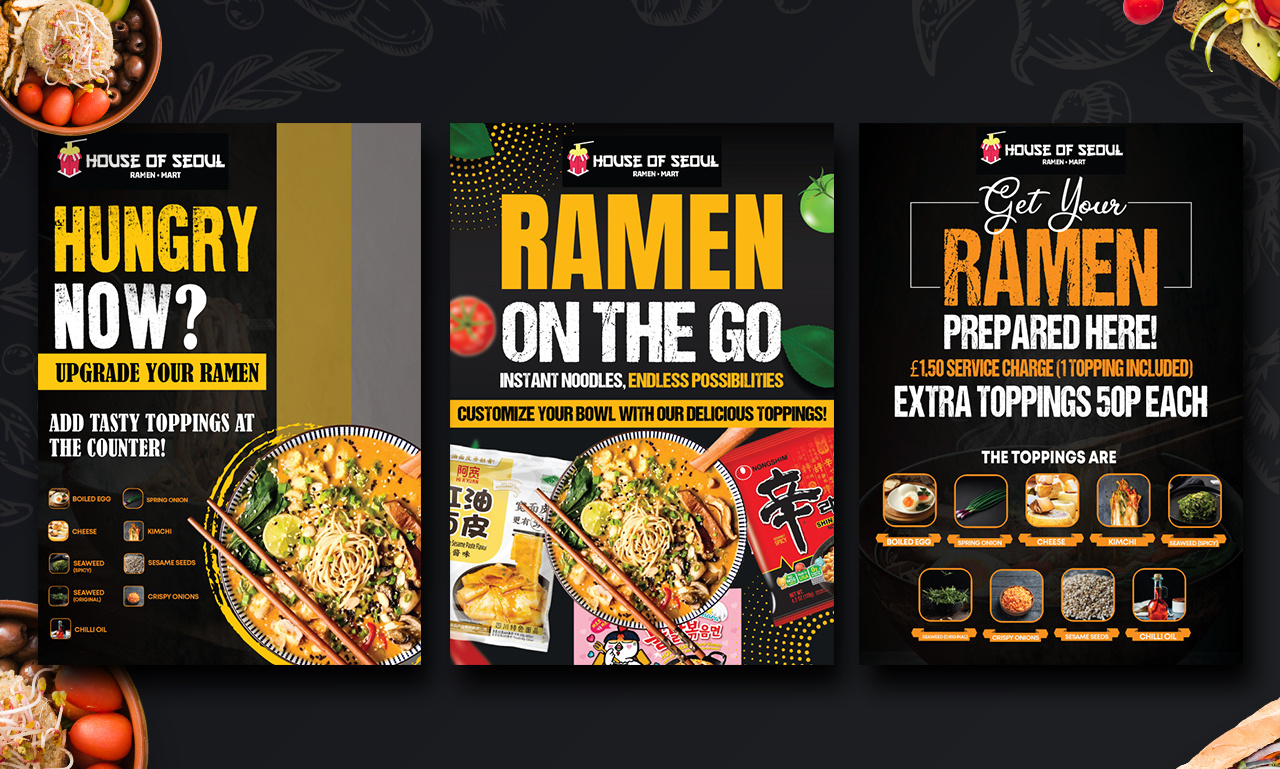 Example of Creative Minimal Restaurant Menu Design