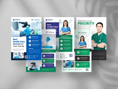 Healthcare Medical Flyer brochure clinic design flyer flyer design flyer template healthcare healthcare flyer hospital medica medical bundle medical flyer medical template poster print templaet template