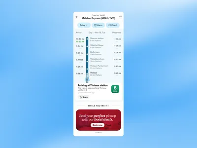 Train Status UI/UX Redesign Concept ads integration mobile app product design train status ui ux