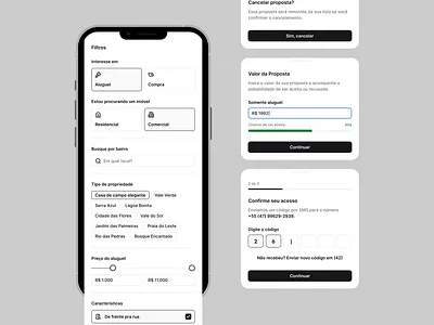 Mobg White Label landing page real state ui design uidesign website