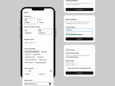 Mobg White Label landing page real state ui design uidesign website