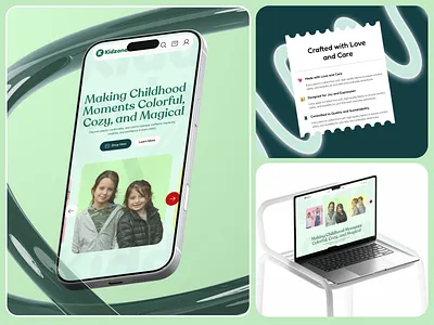 Kidzone Kidswear Brand branding design figma graphic design illustration logo typography ui ux vector