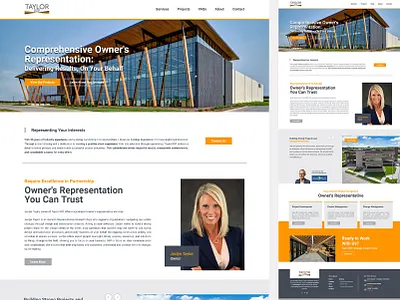 Taylor Rep Website Design builder change management construction logistics project development project management strategic project partner