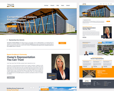 Taylor Rep Website Design builder change management construction logistics project development project management strategic project partner