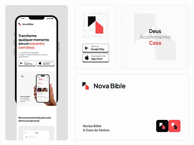 Nova Bible app bible landing page religious ui design uidesign website