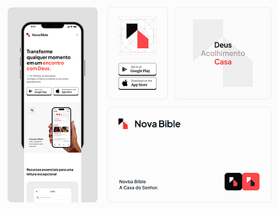 Nova Bible app bible landing page religious ui design uidesign website