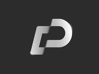DP Logo branding d graphic design logo metal p