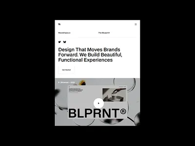 The Blueprint - Hero 07 (Variation on tablet) component library hero sections minimalism web design webflow