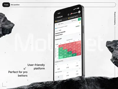 Mollybet: Bet Position bet betting bookmaker design football interface light mobile mollybet odds position product sports betting sportsbook trade ui ux website