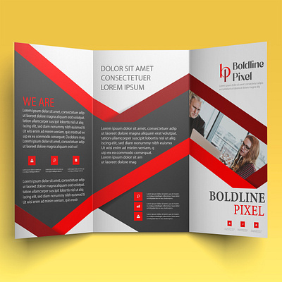 Tri fold brochure design by Boldline Pixel business identity design business profile flyer business services flyer company promotional flyer corporate creative flyer corporate event flyer corporate graphic design corporate presentation flyer corporate print design flyer design template marketing flyer design modern business layout office flyer design