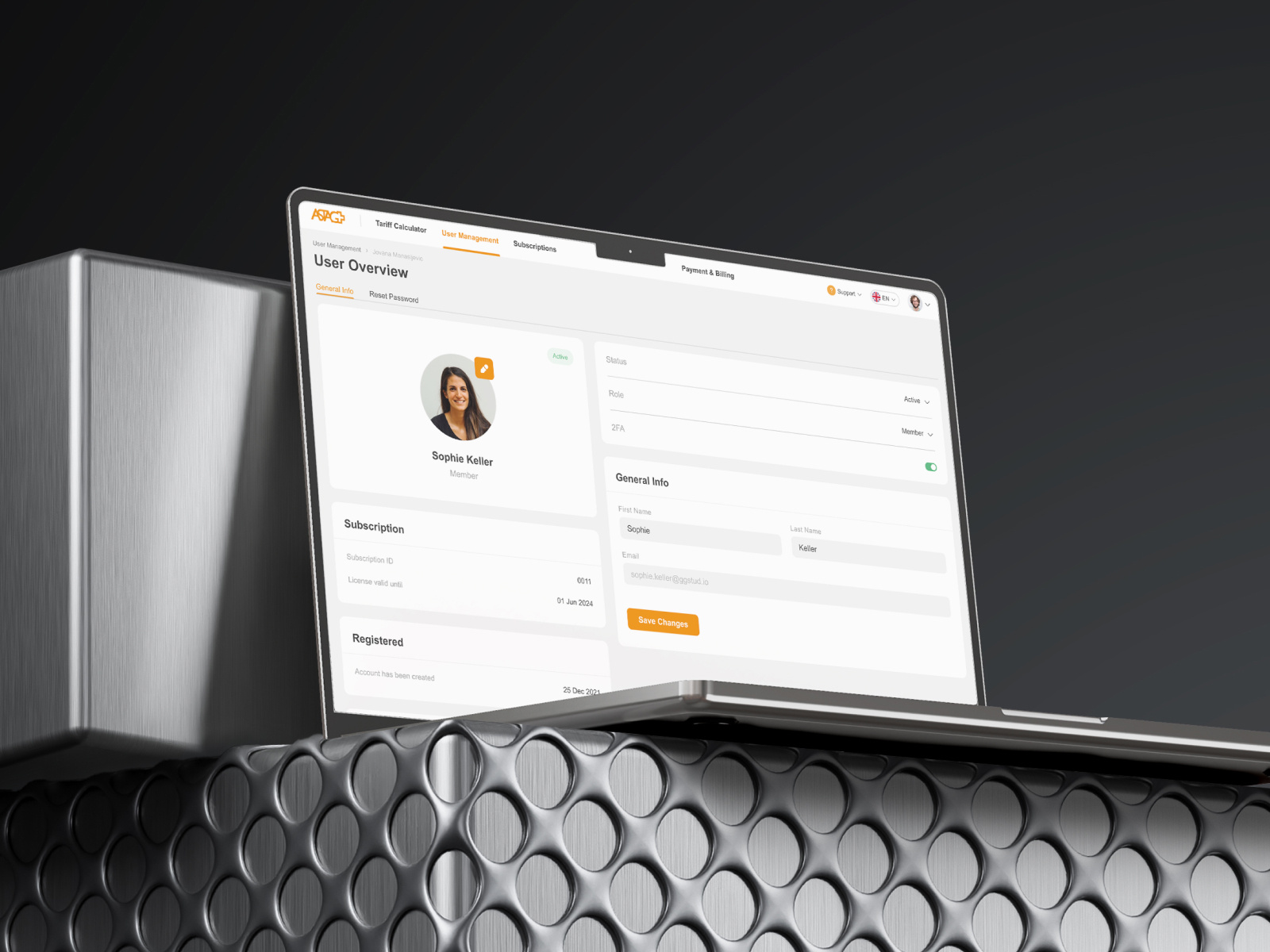 Example of Web App UX/UI Design 