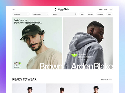 NiggaTola – Men’s Fashion Ecommerce Website Design bold design ecommerce website fashion brand website fashion ecommerce fashion ecommerce website fashion website landing page designer luxury brand website luxury clothing store luxury ecommerce mens fashion landing page modern ecommerce online clothing platform premium ecommerce website product details page product landing page uiux design urban ecommerce urban fashion design website design