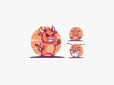 Devil Bull Logo branding branding design bull illustration bull logo bull logo deisgn character design character logo character logo design cute bull character cute character design design graphic design illustration logo logo design vector