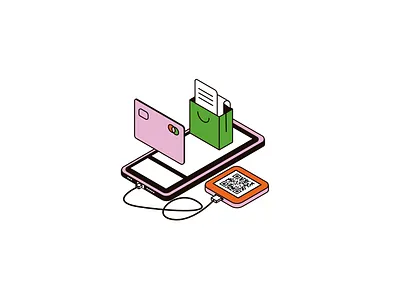 Shopping isometric affinity designer illustration isometric