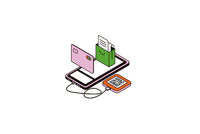 Shopping isometric affinity designer illustration isometric