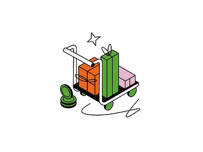 shopping isometric affinity illustration isometric