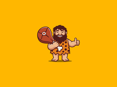 Caveman Logo branding branding design caveman caveman character design caveman illustration caveman logo caveman logo design character design character logo character logo design cute character cute character design design graphic design illustration logo logo design vector