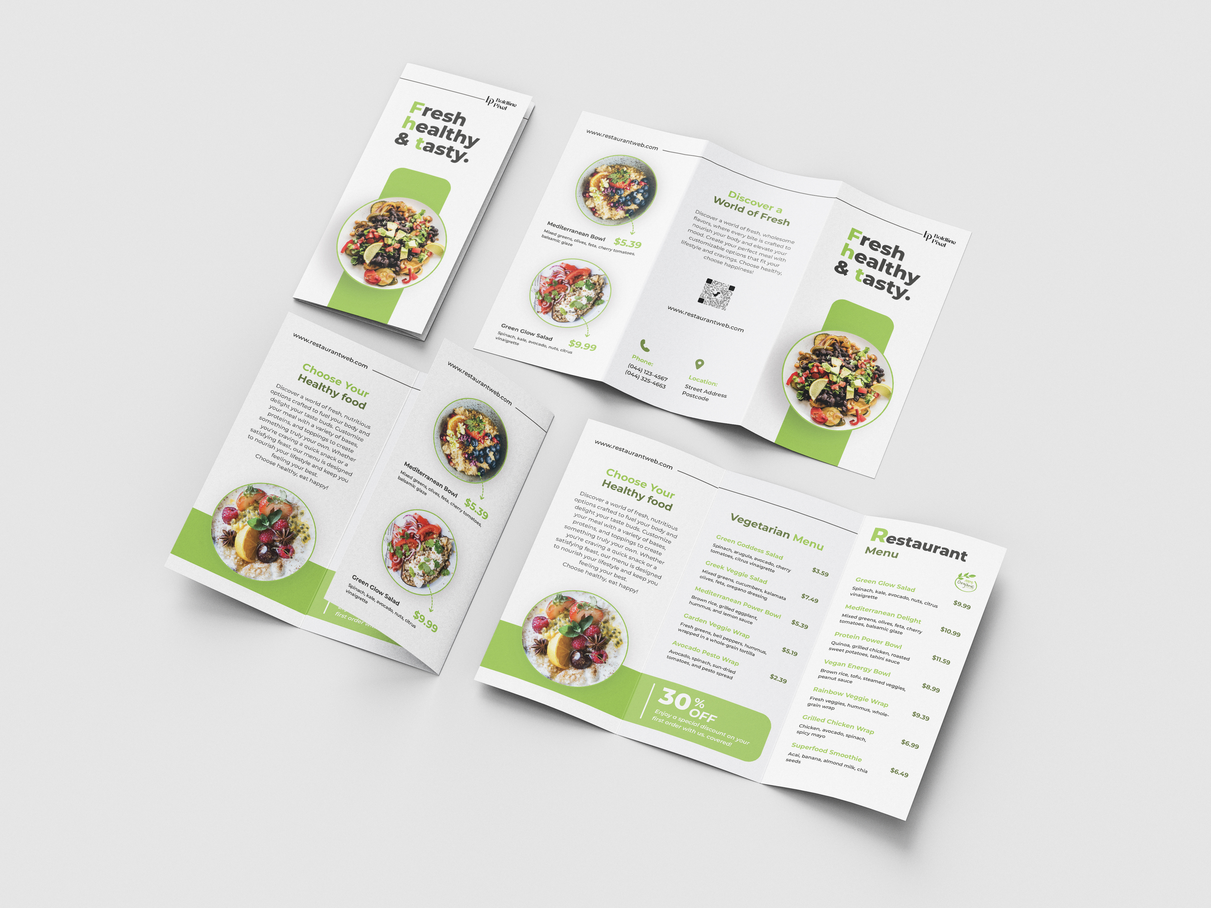 Example of Flayer And Brouchure  And Menu Design