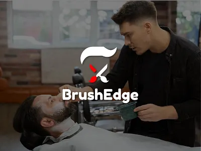 EdgeLab Grooming logo design and brushedge clean confident crafted delivers experience gentlemen grooming modern precision professional sharp stylish techniques todays tools with