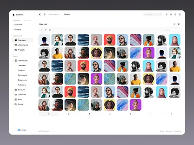 User List - Made with SnowUI dashboard ui kit