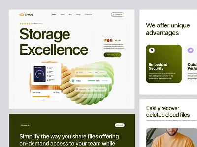 Cloud SaaS Platform agency branding cloud company design digital elementor framer landing marketing page platform saas software storage ui webflow website wordpress