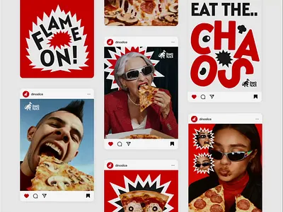 Dino Slice: Pizza Branding - Social Media ads design animation brand guideline brand identity branding corporate identity feed design fnb food graphic design graphic element instagram post logo motion graphics pizza playful restaurant social media typography