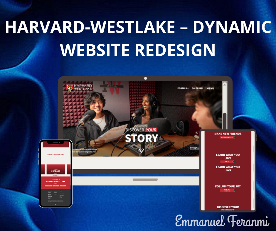 DYNAMIC WEB INTERFACE PROJECT FOR HARVARD WESLAKE by Emmanuel Feranmi ...