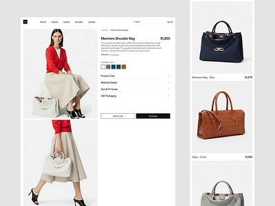 Maison Élare — Product Detail & Shopping Experience brutalist design desktop ecommerce editorial fashion interaction design luxury minimal mobile modern product design responsive shopping experience typography ui ux design