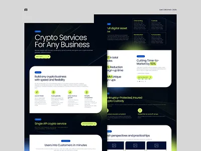 Crypto Banking Landing Page branding graphic design landing page ui ux web design