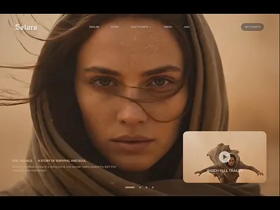 AI Film 'Solara' - Hero Section ai film ai ux art direction concept art creative direction direction film direction new technology story