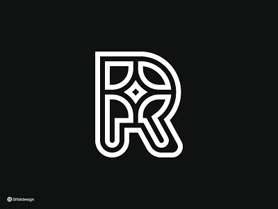 Letter R Star Logo brand mark corporate costom letter creative elegant initial letter r lettermark logo logomark modern monogram nature rrr star symbol type