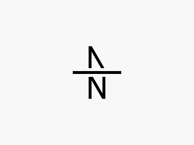 Afternorth clean compass icon logo minimal north simple