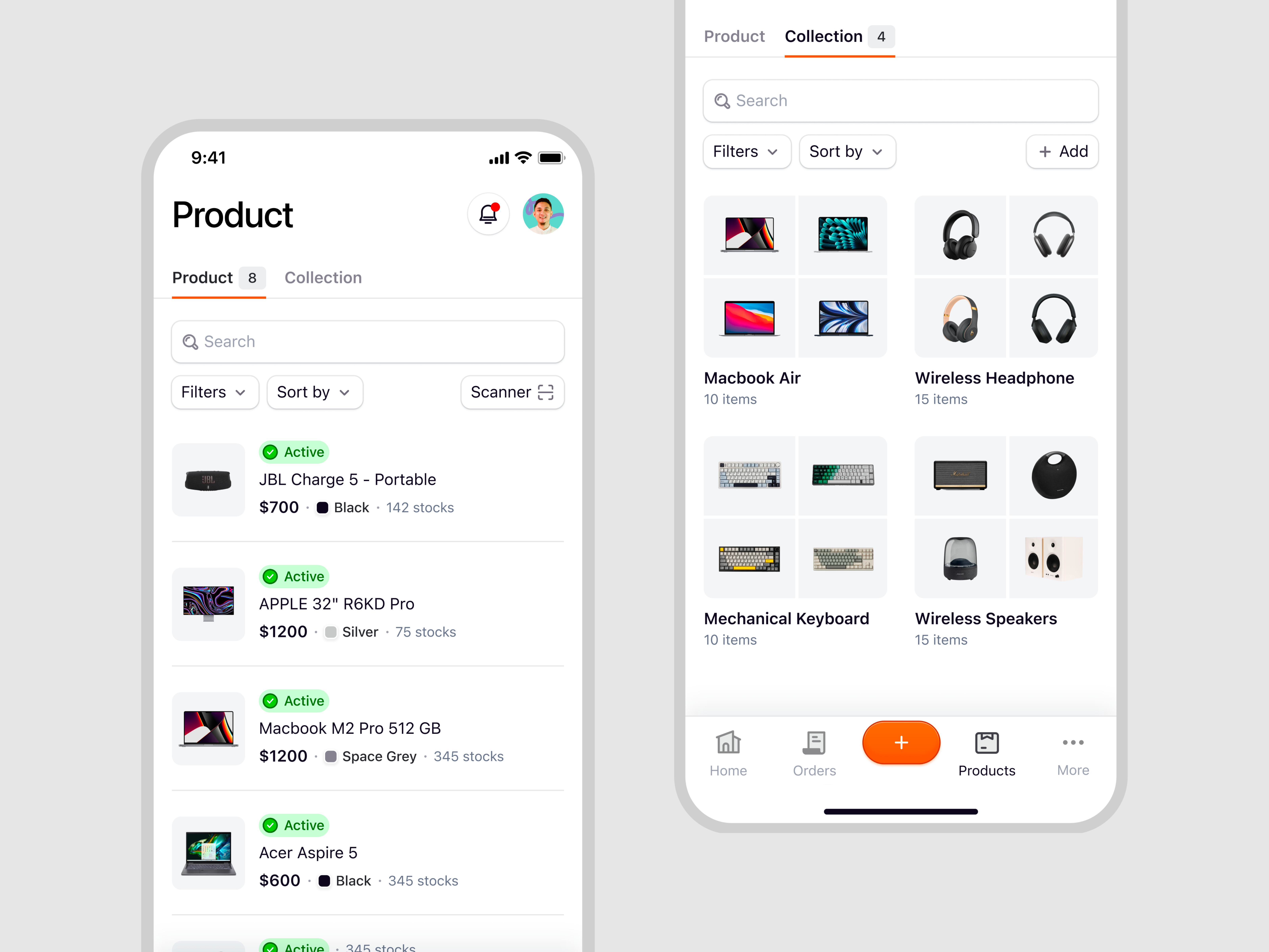 Ecomiq — Product Listing & Collection for Mobile E-Commerce collection crm customer customer management ecommerce graphic design marketplace mobile app mobile design online shop online store product design product listings product management saas saas design ui ux web builder