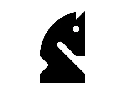 Knight Chess Piece Logo Design graphic design logo