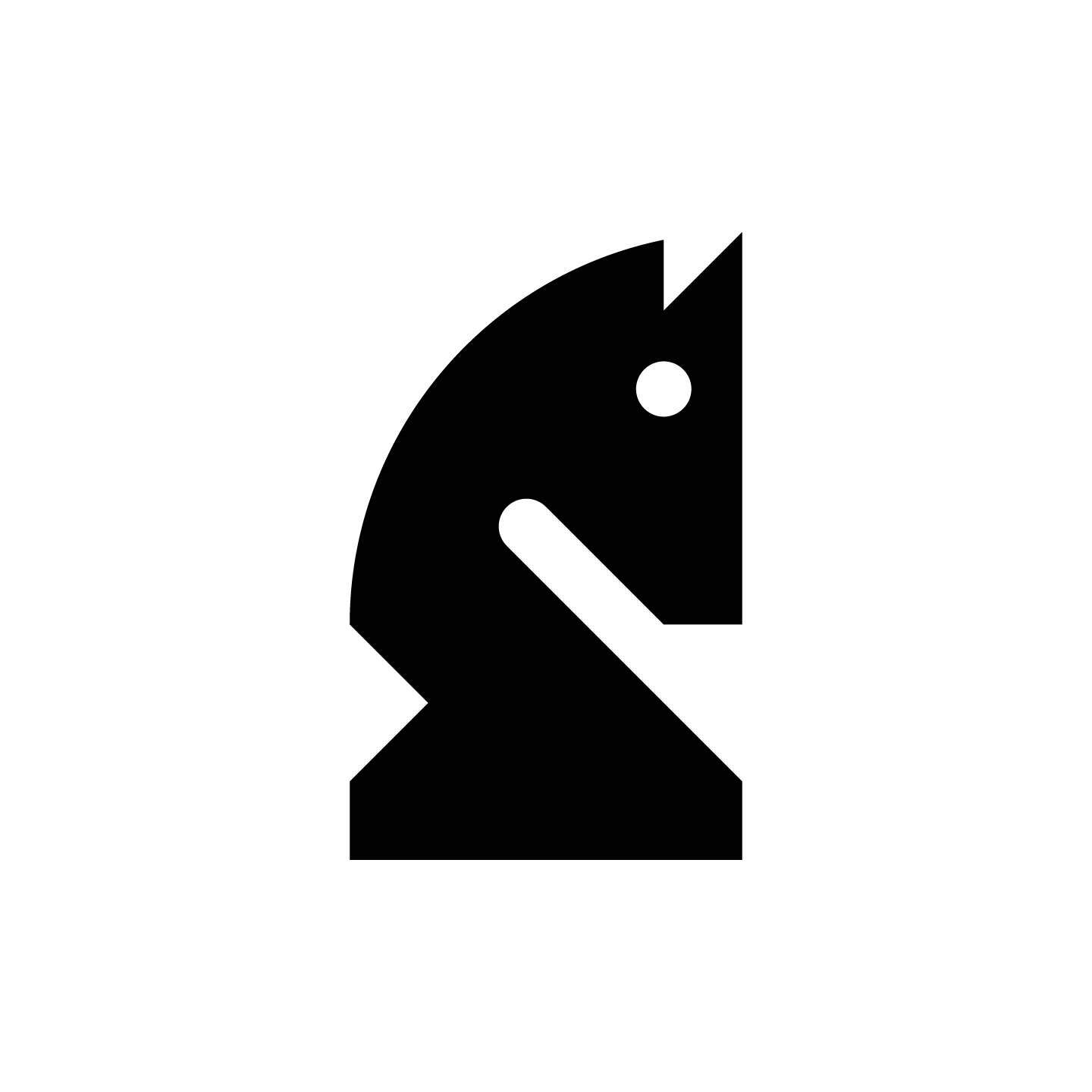 Knight Chess Piece Logo Design