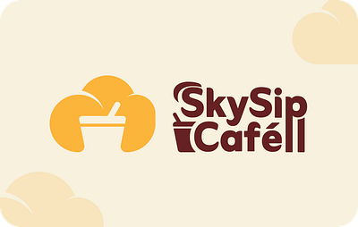 🌤️ SkySip Cafèll – Rooftop Café Logo Design brandidentity branding cafebranding coffee coffeebranding coffeelogo logoconcept logodesign minimaldesign modernlogo rooftopcafe