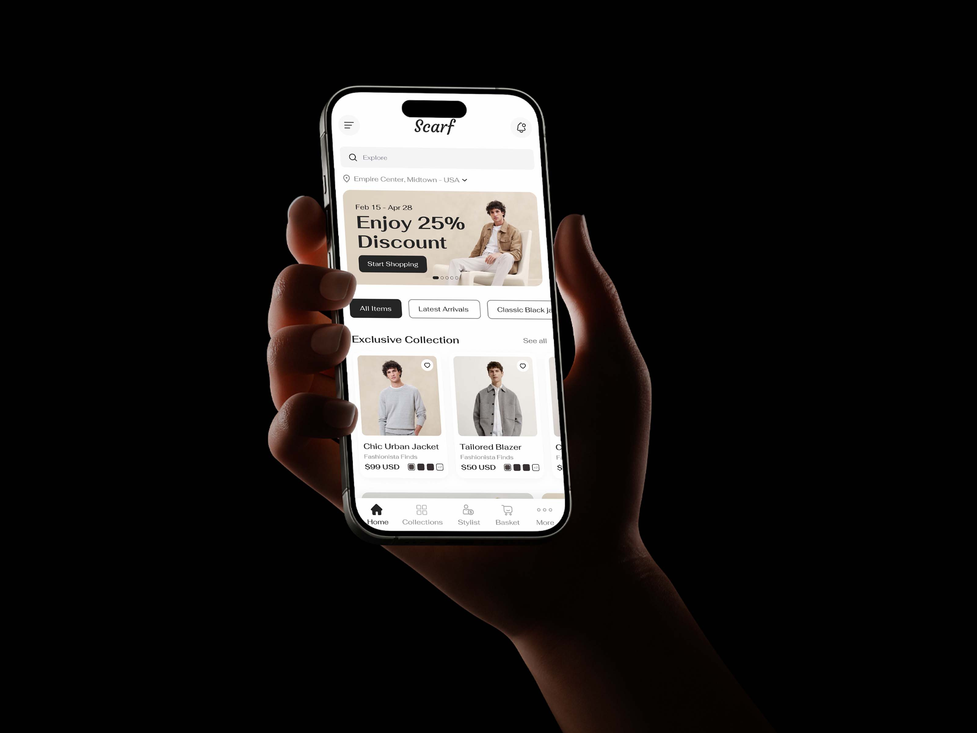 Men’s Fashion Mobile App - UI UX Design clothing store ui ecommerce ecommerce mobile app ecommerce ui fashion app fashion app design jacket shopping app mens clothing app mens fashion app minimal ui mobile shopping app modern app design product page design shopping cart ui