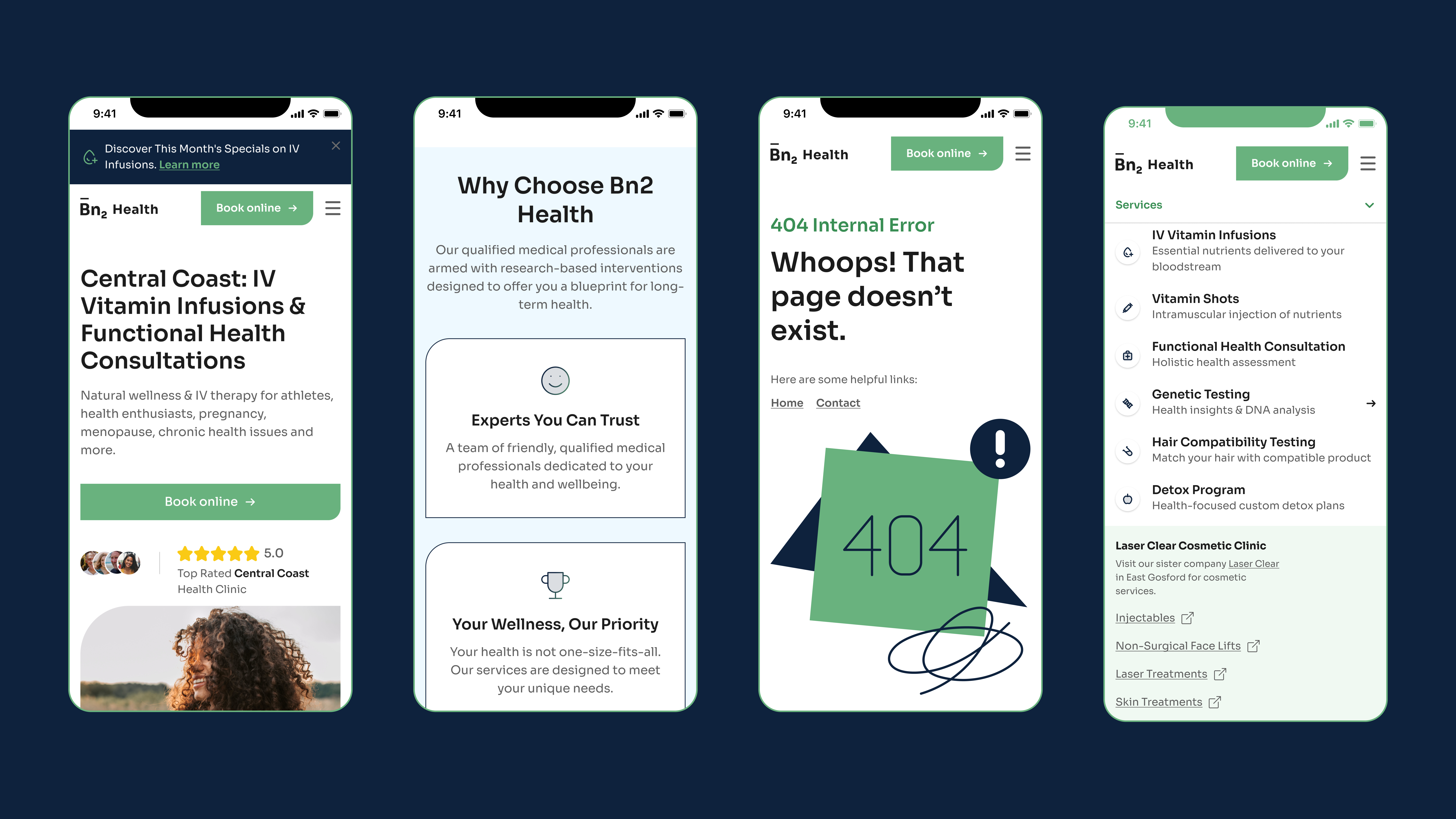 Example of Landing Page & Marketing Site Design