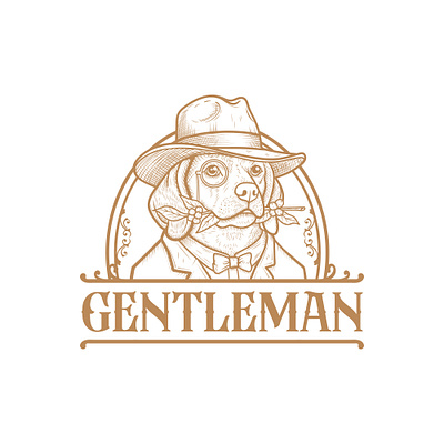 GENTLEMAN animal boy logo man