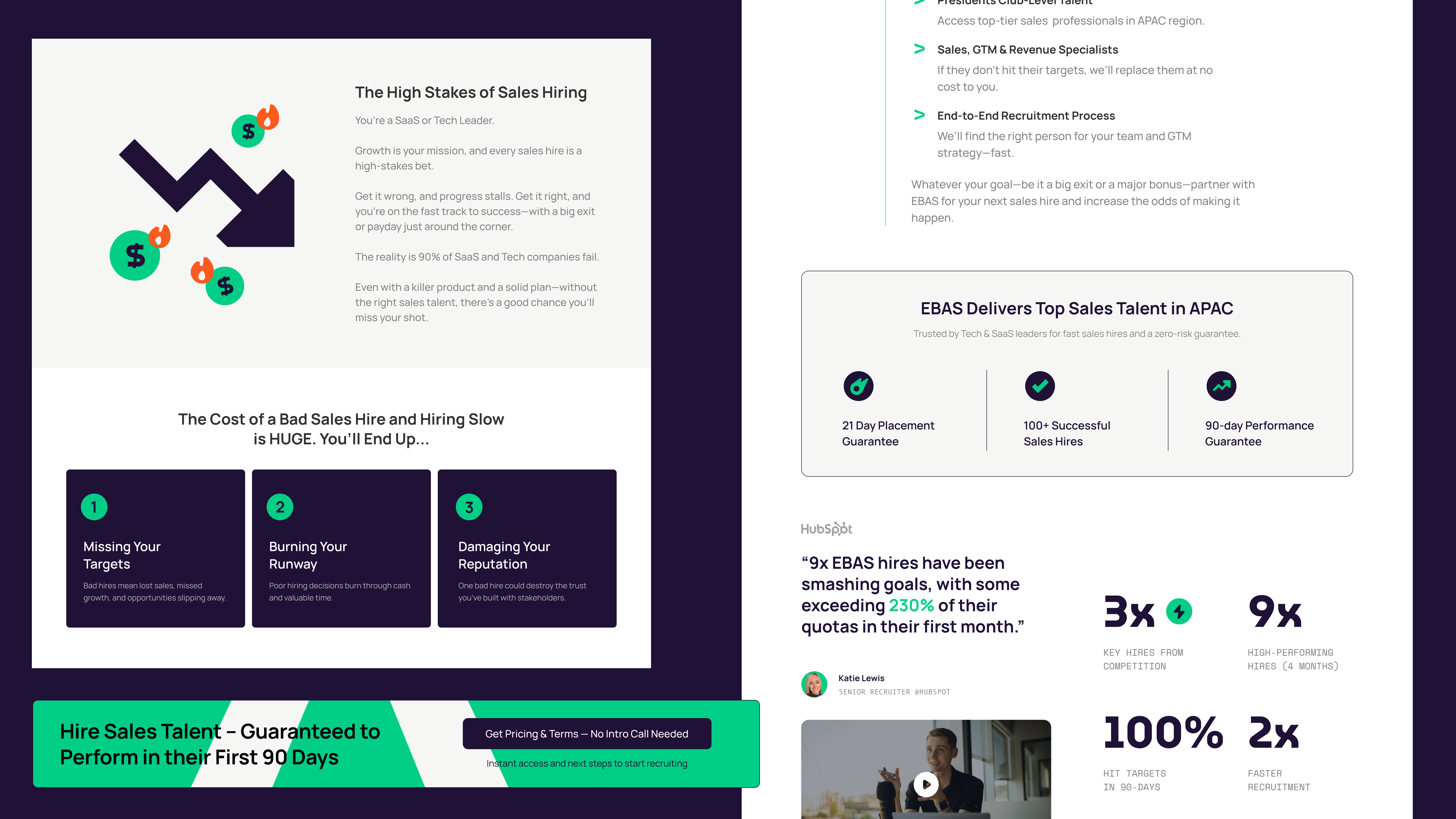 Example of Landing Page & Marketing Site Design