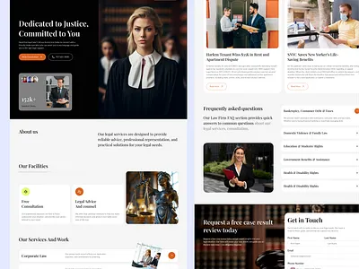 Law Firm & Legal Service Website attorney website corporate webite justice landing page law law firm law firm service lawyer consulting lawyer service legal legal service web legal support legal website ui ux web design website