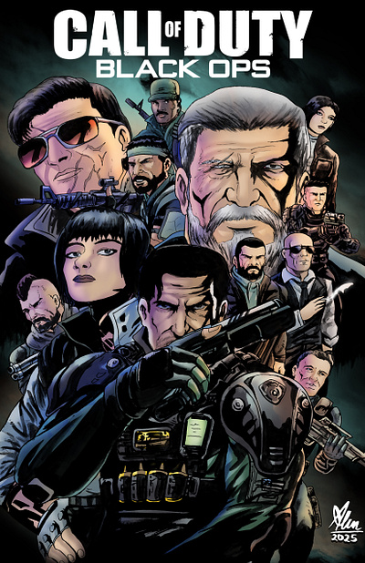 Call of Duty Black Ops artist artwork book cover call of duty character illustration comic artist comic book comic cover comic style design drawing editorial gaming illustration layout poster art publisher publishing sketch warzone