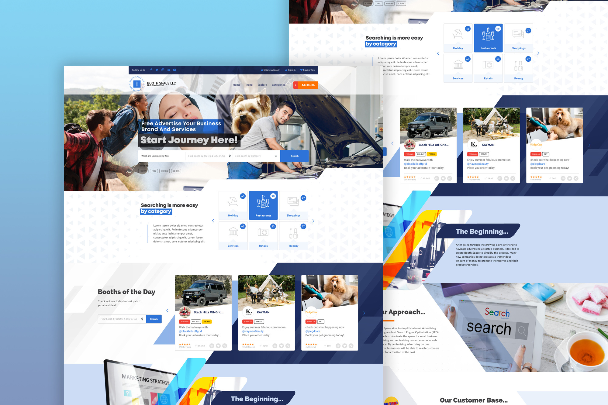 Example of Professional Homepage Design (No Code)