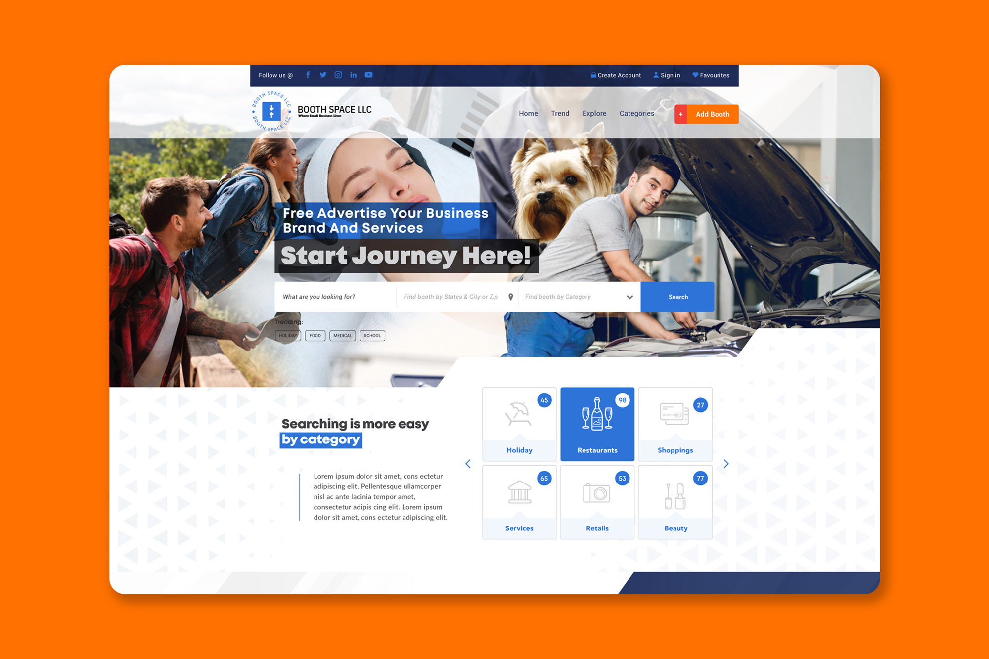 Example of Professional Homepage Design (No Code)