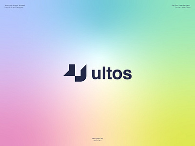 Logo Design for Ultos adobe illustrator brand identity brand logo branding guidelines branding mockup custom logo dribbble logo design logo design branding logo designer logo presentation logomark logos logotype marufiam modern logo saas startup visual identity
