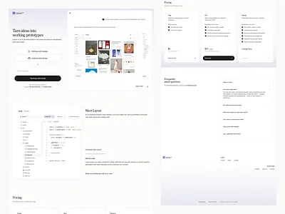 Layout | Website design ui ux web design website