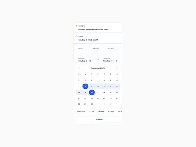 Date picker app component design mobile app product ui ux